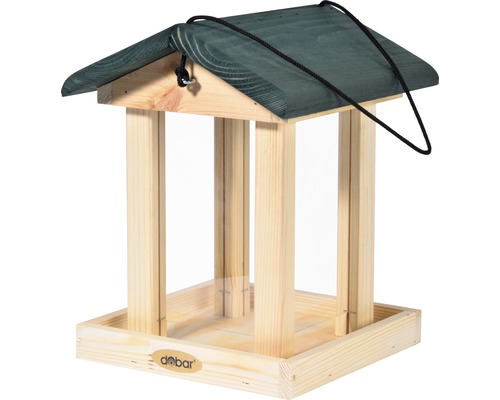 Bird feeder with feed silo 22 x 25 x 28 cm