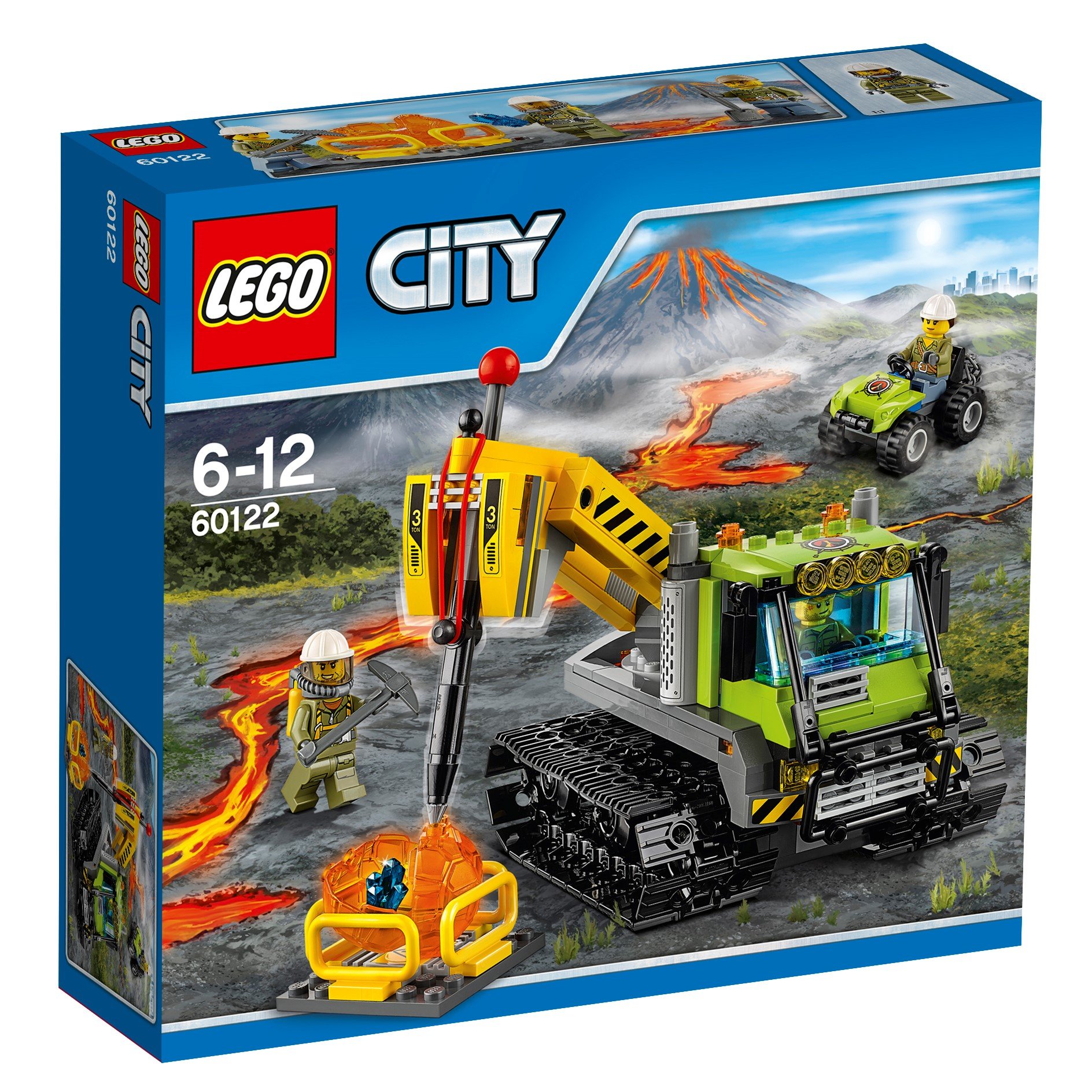 Lego Volcano Caterpillar Creative Toy