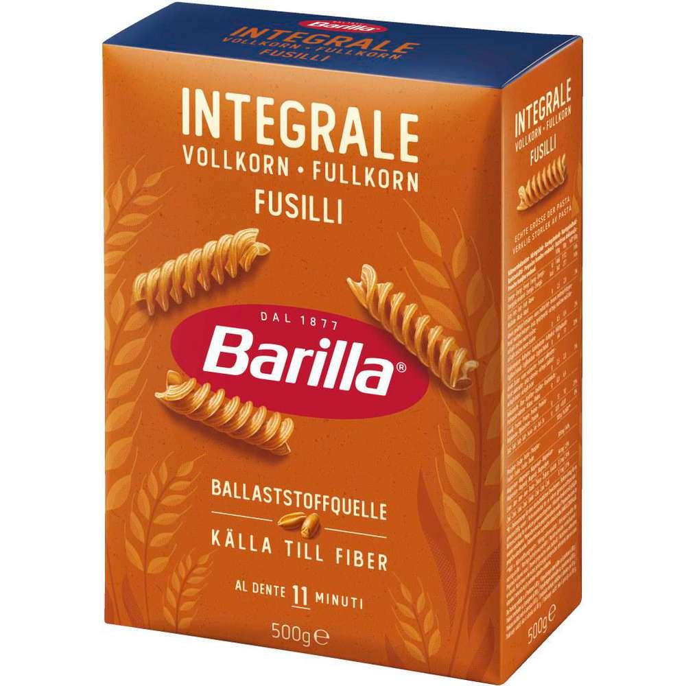 Whole wheat fusilli, pasta