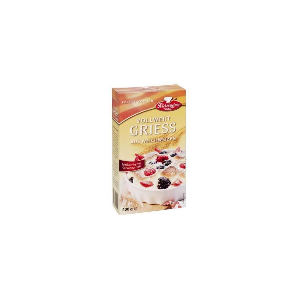 Wholegrain semolina made from soft wheat