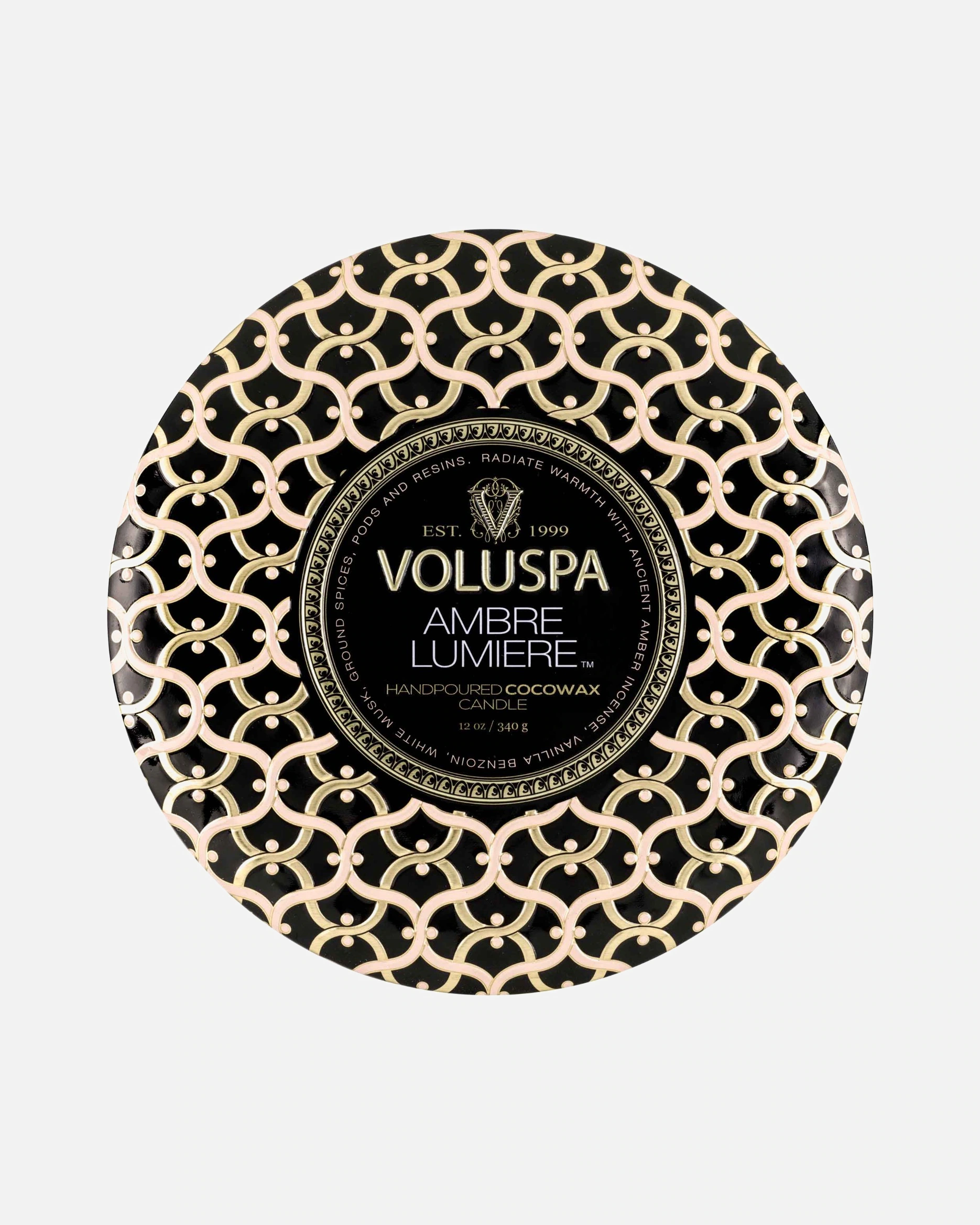 VOLUSPA candle Maison Noir 3 Wick Tin Candle
