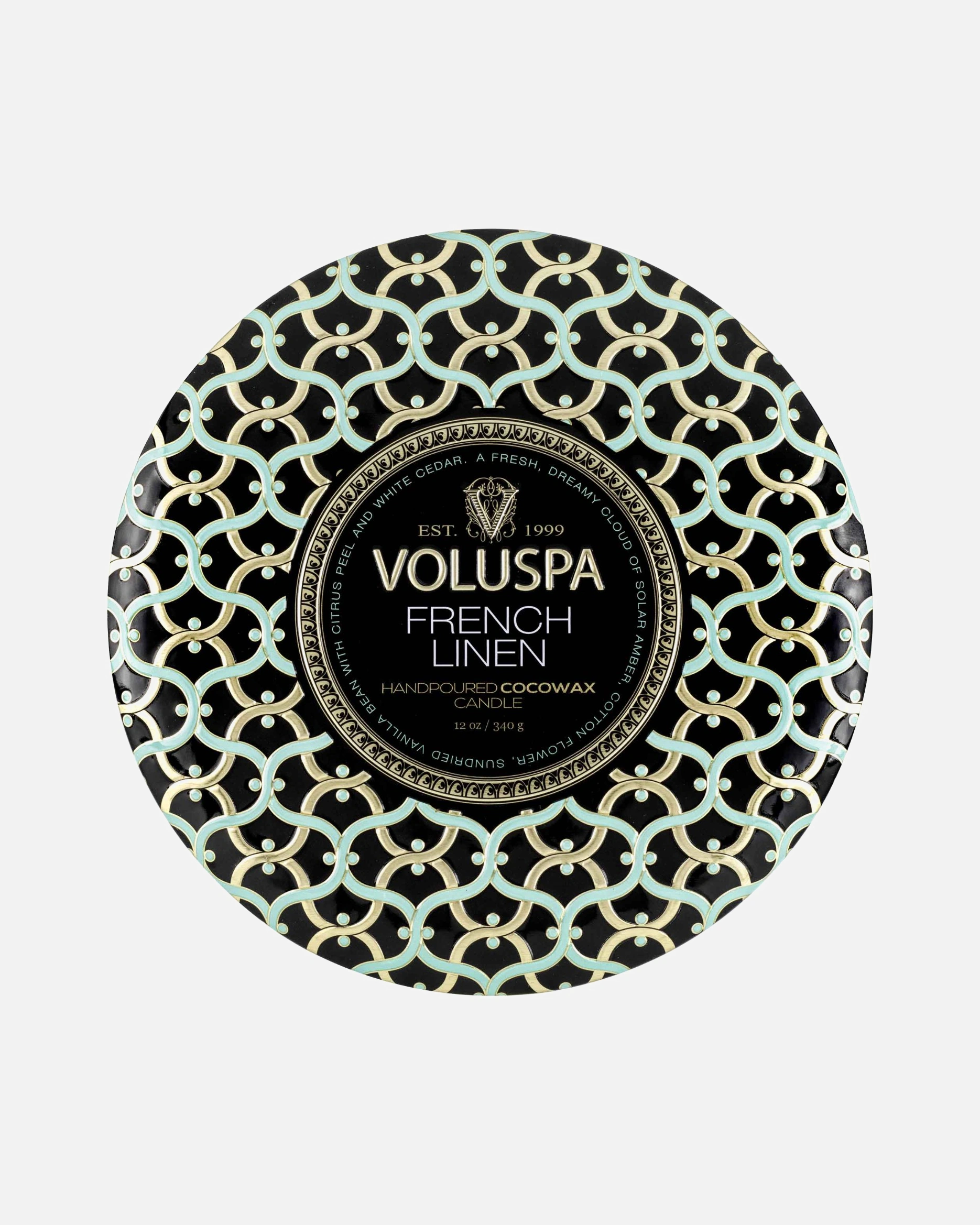 VOLUSPA candle Maison Noir 3 Wick Tin Candle