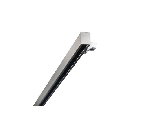 Curtain rail Smart profile set 1-track stainless steel look 120 cm