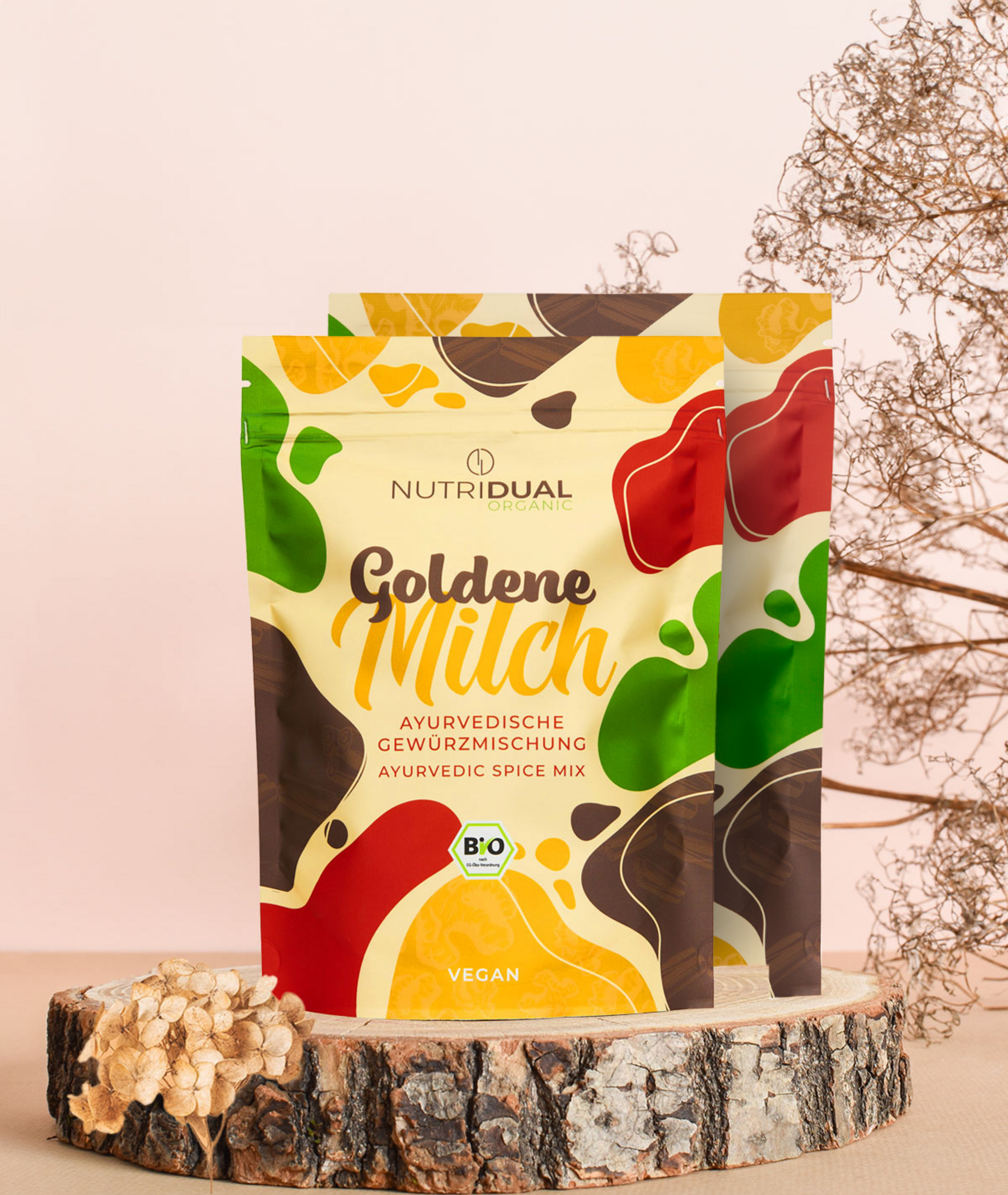 NutriDual Value pack organic golden milk powder mix