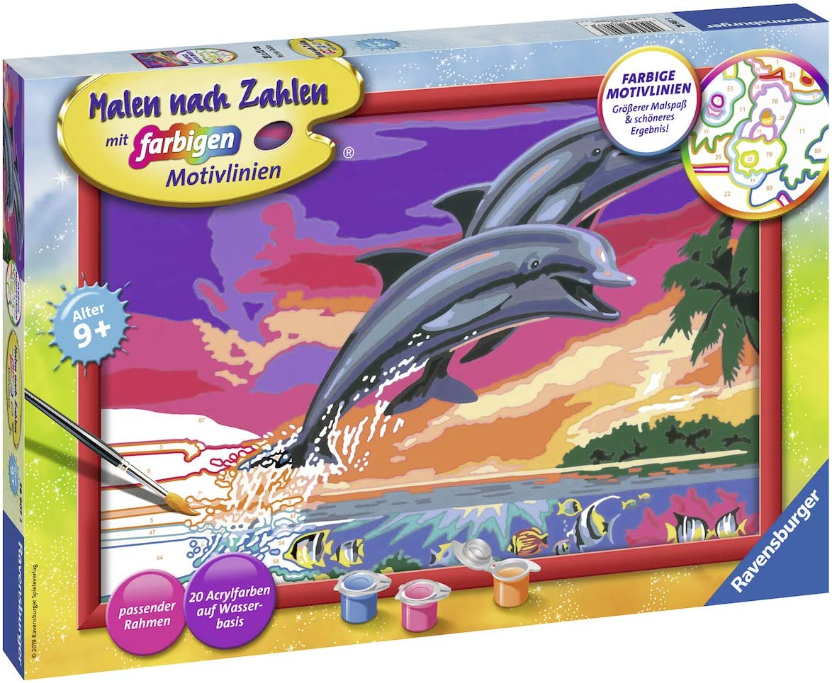 Ravensburger Multi-coloured Jigsaw Puzzle, world of the Dolphins, multicolo