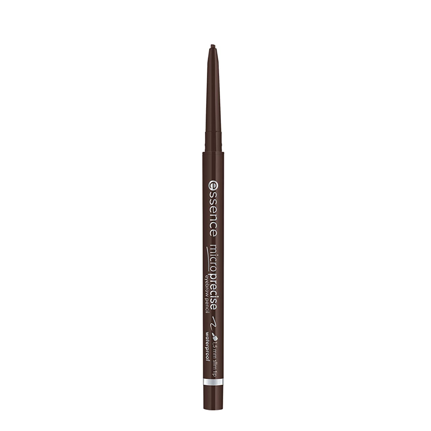 essence cosmetics essence Micro precise eyebrow pencil, Kajal, 1.5 mm thin tip, waterproof, no. 03 dark brown, brown, defining, natural, vegan, waterproof, microplastic particles free (0.05 g)