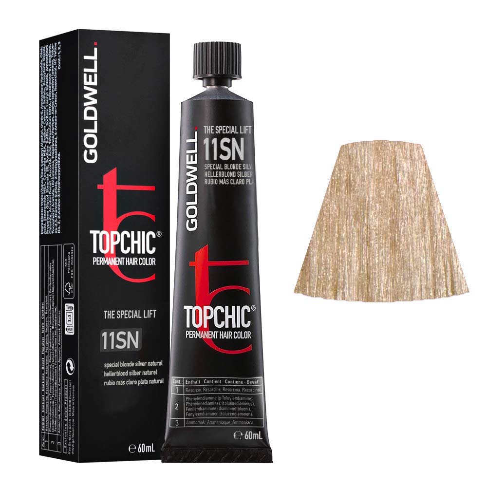Goldwell Topchic hair color silver natural 11SN, pack of 1 (1 x 60 ml)