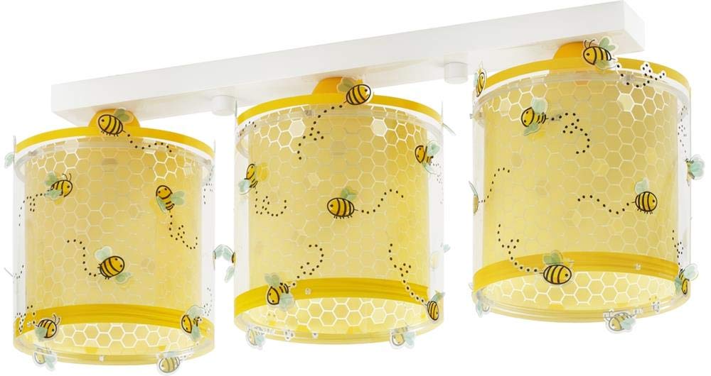 Dalber Bee Happy Ceiling Light, Plastik, E27, 1 W, Multi Coloured, 51 X 15 