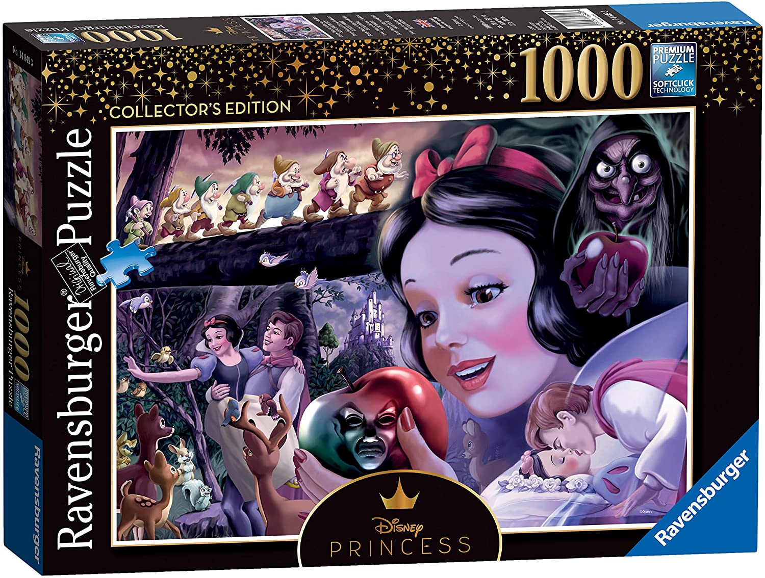Ravensburger 14849 3 Snow White Disney Princess Puzzle, Multi-Coloured