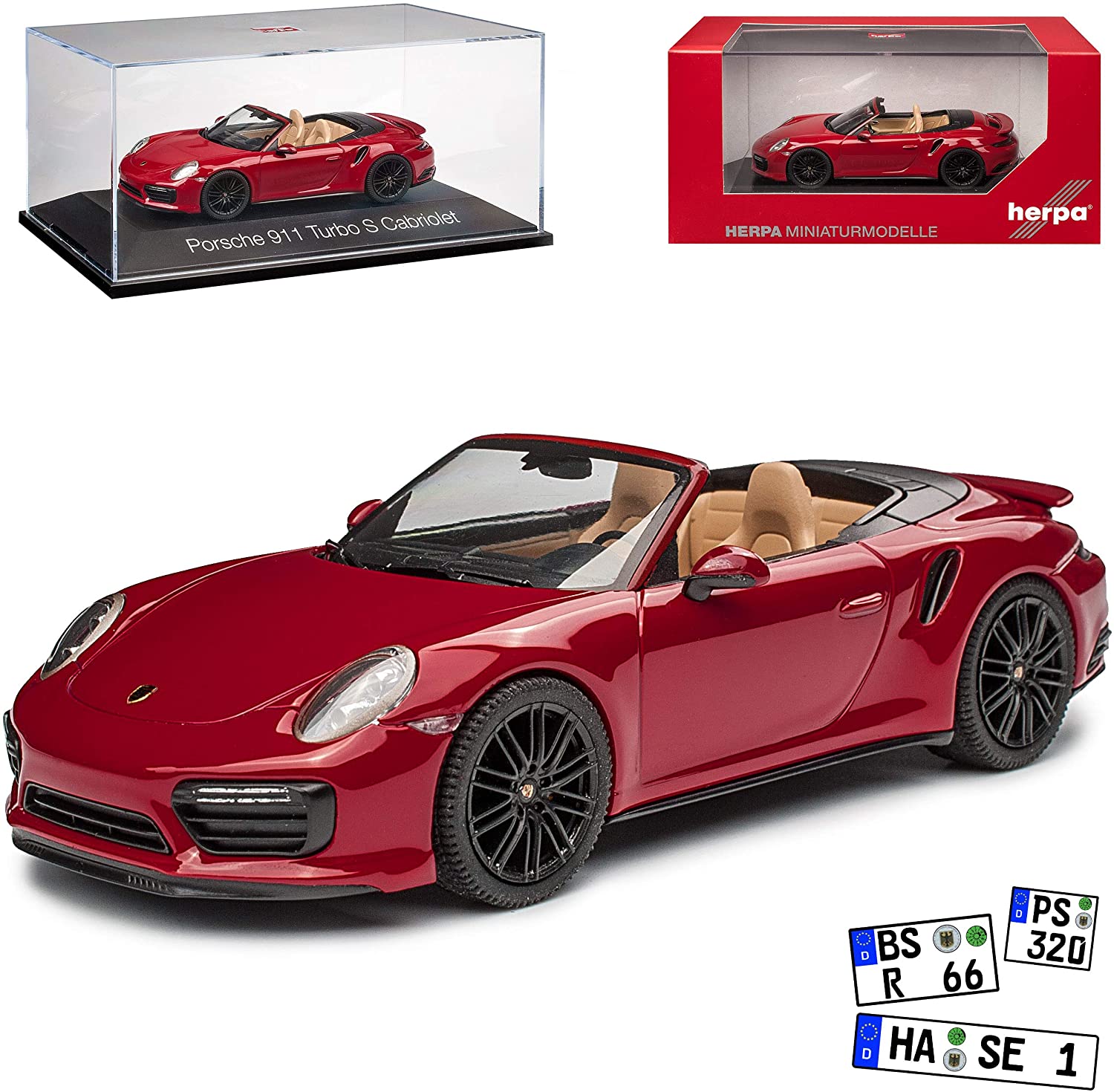 Porsche 911 991 Ii Turbo S Cabrio Carmine Red Model 2012-2019 Version From 