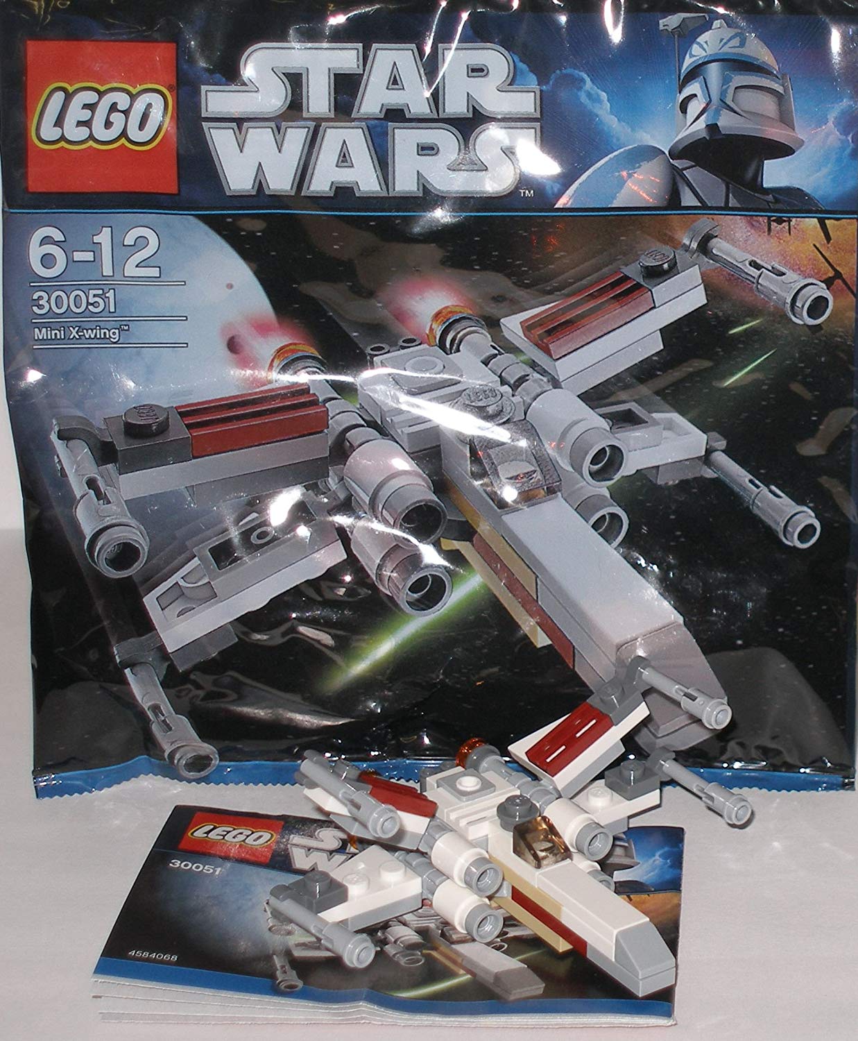 LEGO Star Wars: Mini X-Wing Starfighter (White Packaging) Set 30051 (Bagged