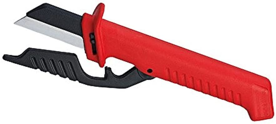 KNIPEX Cable Knife with Interchangeable Blade 1000V Insulated (190mm) 98 56 Red