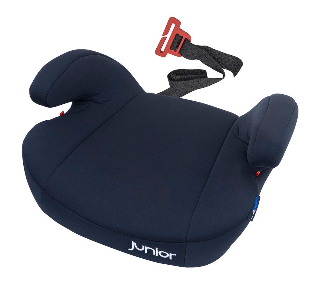 Petex Maja Child Booster Seat with ISOFIX Attachment System ECE Group 3 for Children from Approx. 7-12 Years 22-36 kg Black