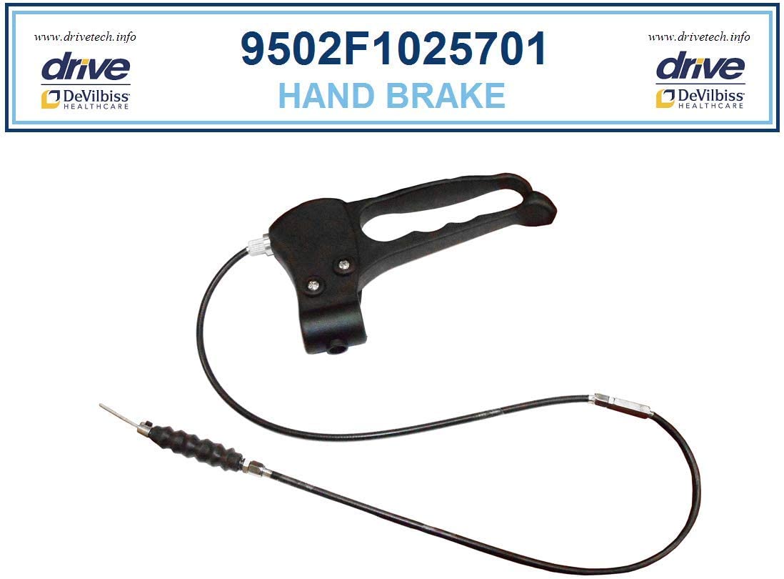 Drive Medical 10257 Rollator Replacement Hand Brake with Cable - Part 9502F