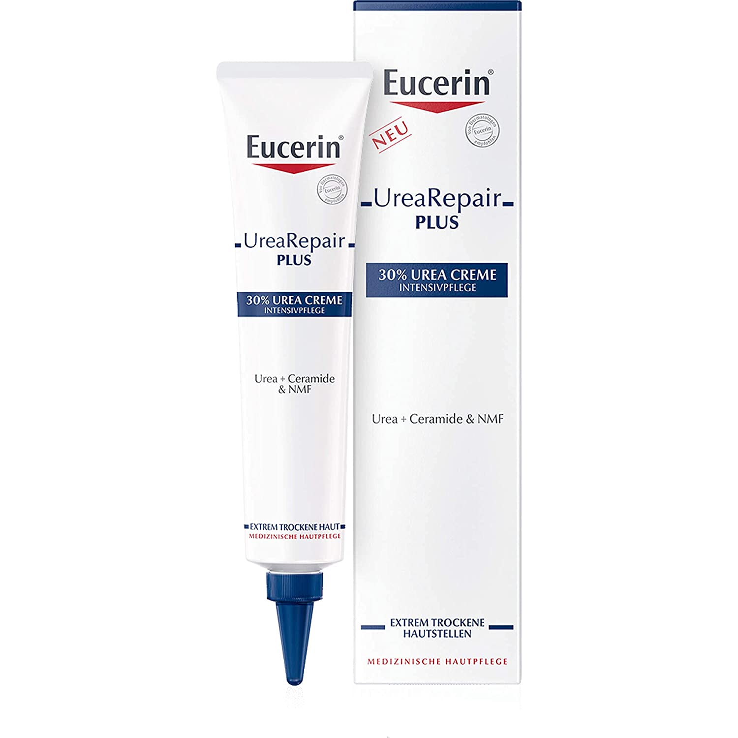 Eucerin UreaRepair Plus 30% Urea Cream 75 ml Cream, ‎transparent