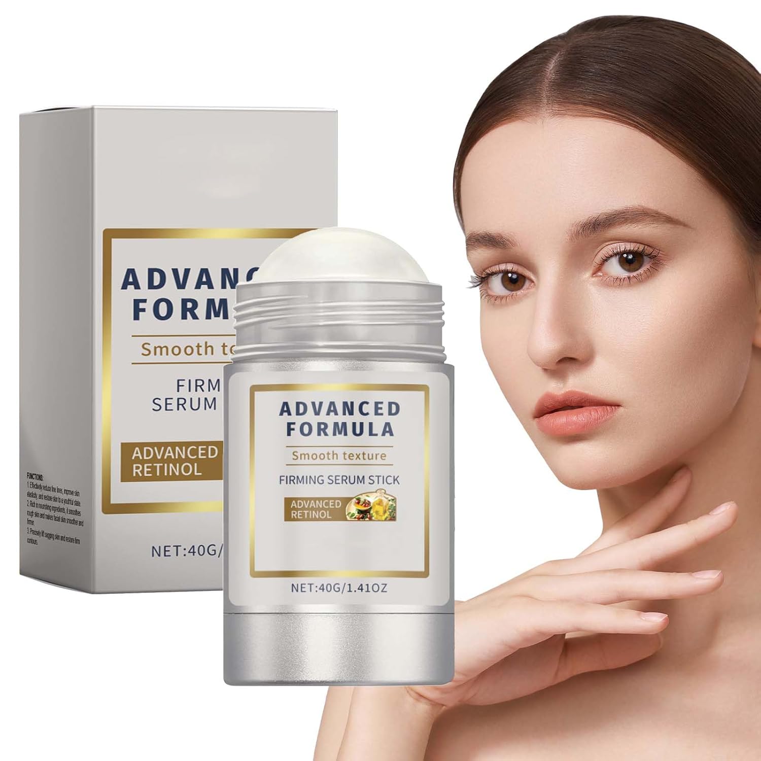 Flysmus Collagen Peptides Firming Serum Stick, Flysmus Firming Serum Stick, Collagen Neck Facial Care Stick Collagen Peptides Firming Serum Stick Improve Skin Elasticity