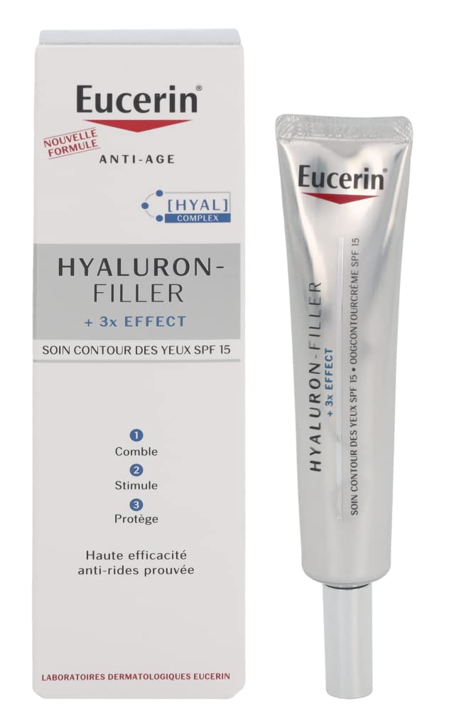 Eucerin Hyaluronic Filler + 3 x Effect Eye Contours SPF 15 15ml, ‎eucerin contour