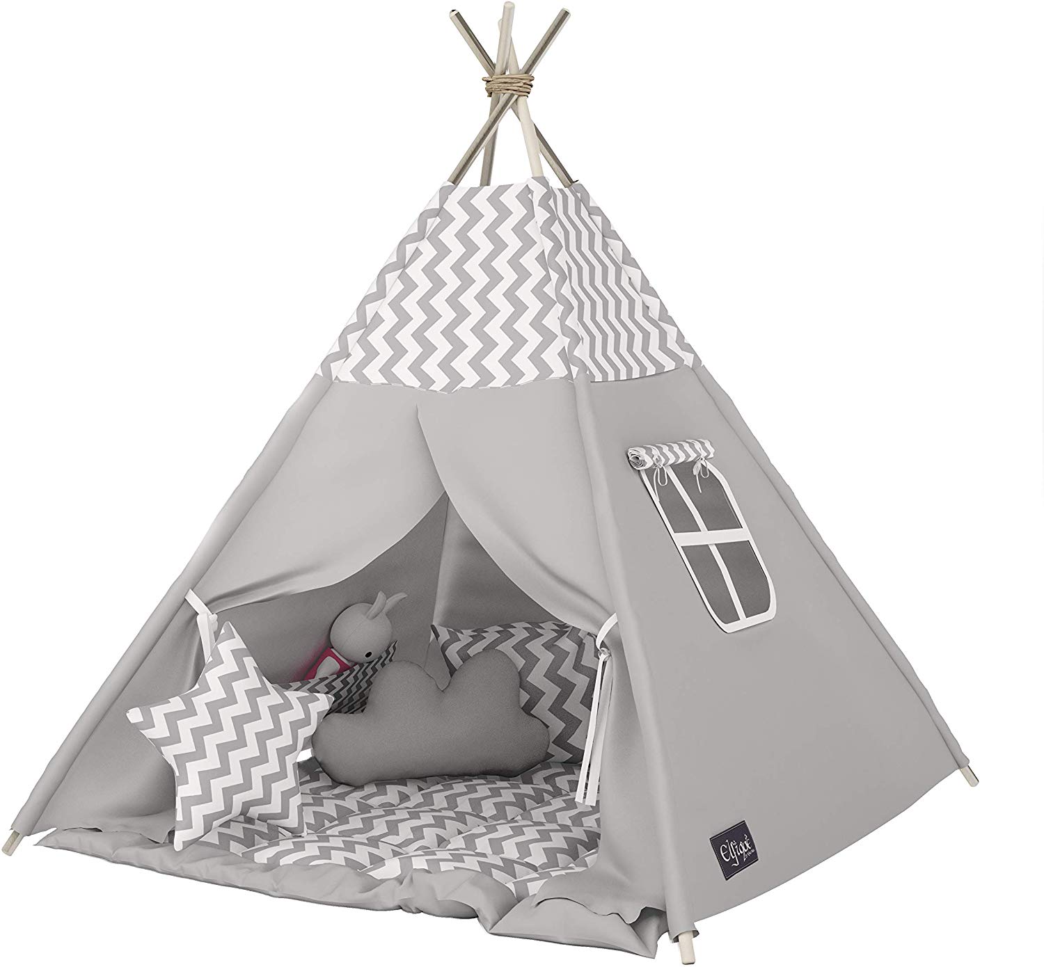 Elfique New Tipi Indian Tent Play Tent Double Padded Blanket