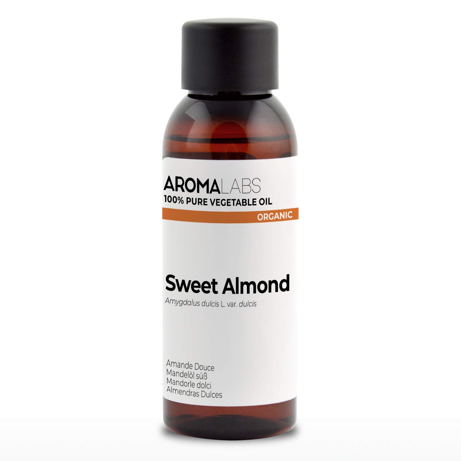 Organic - Vegetable Almond Oil Sweet - 50 ml - 100% Pure, Natural, Cold Pressed and AB Certified - Aroma LABS (French Brand)