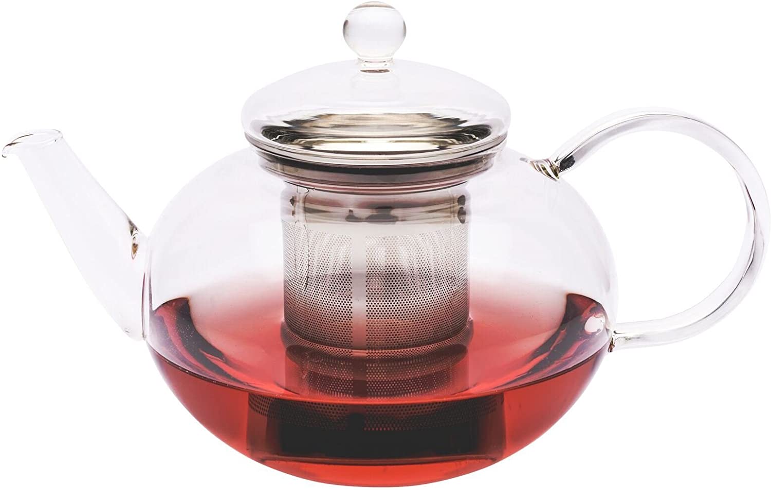 Trendglas Jena Miko Tea Pot Classic Design (1.2 L), Stainless Steel Strainer