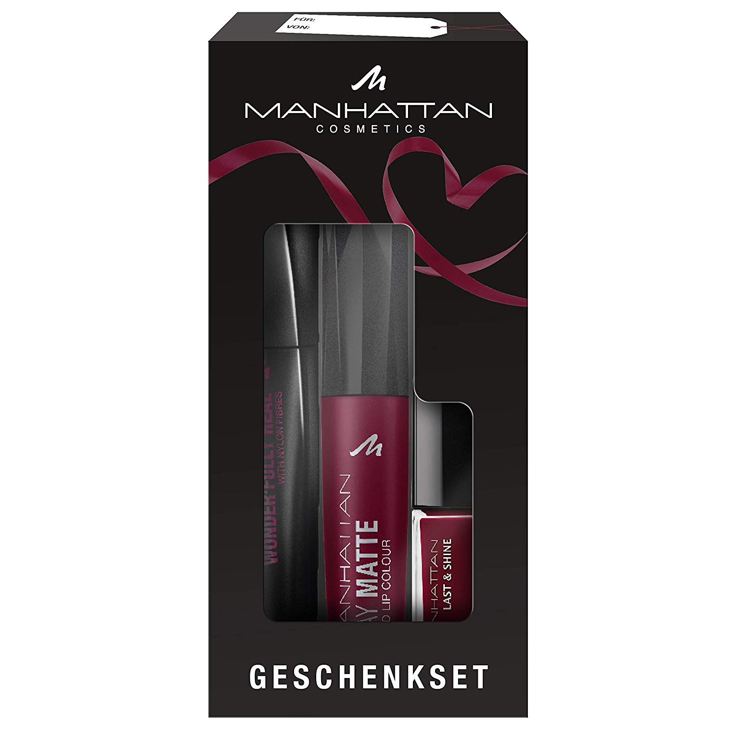 Manhattan Gift Set Burgundy Red 26.5 ml, ‎burgundy