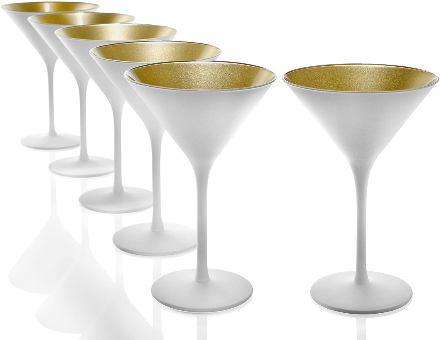 Stölzle Lausitz Cocktail Bowl Elements 240 ml I Martini Glasses Set of 6 I 