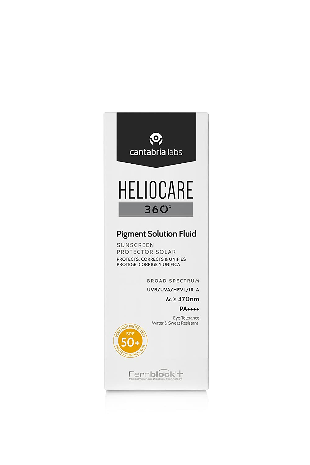 Heliocare 360 ​​Pigment Solution Fluid SPF50 50 ml (Pack of 1), ‎white-beige