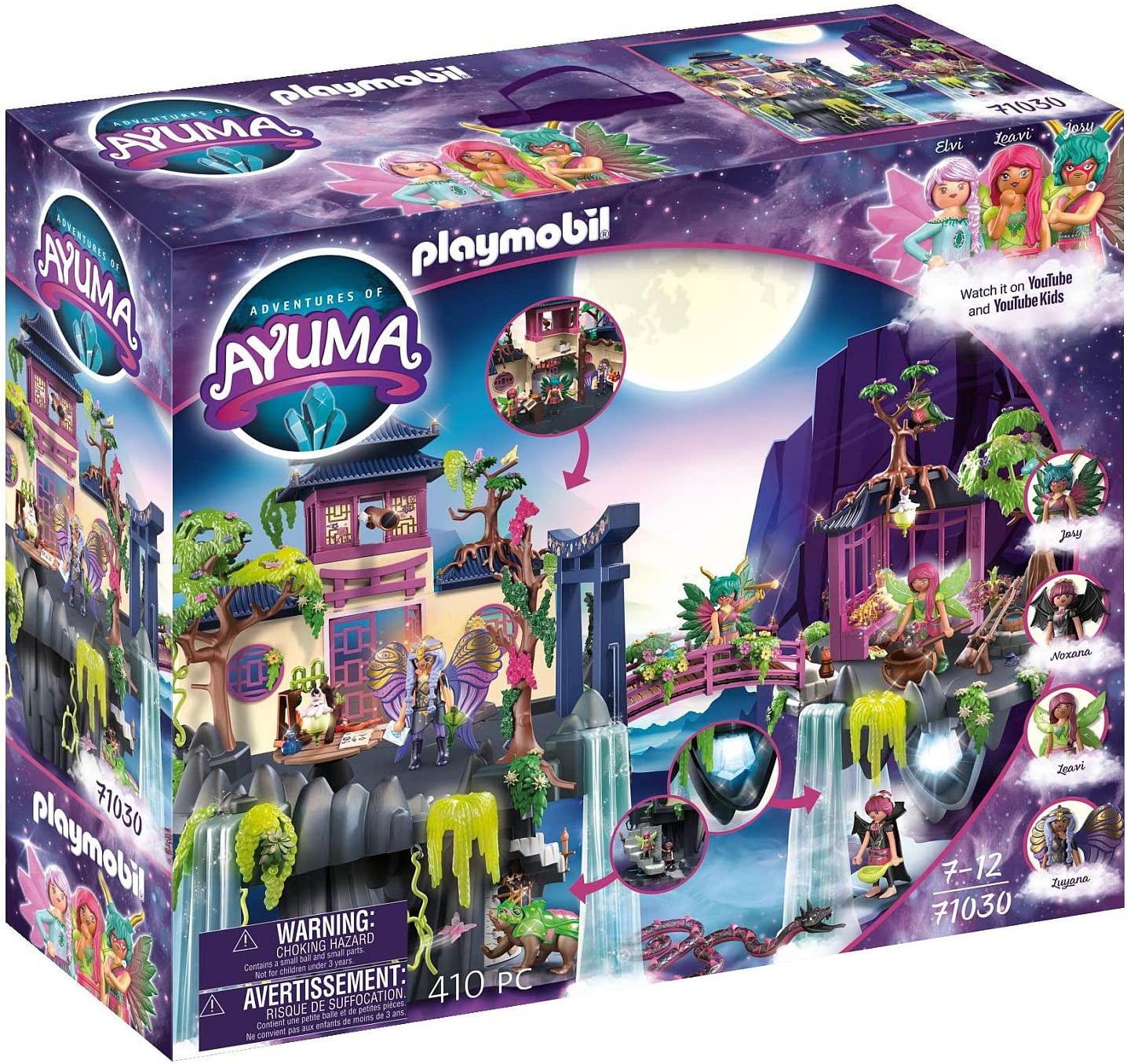 PLAYMOBIL Adventures of Ayuma 71030 Fairy Academy Includes Toy Fairies with Moving Fairy Wings Fairy Toy for Children Aged 7 and Up
