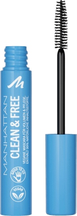 MANHATTAN Cosmetics Mascara Clean & Free Mascara, Black 1010N, 7 ml