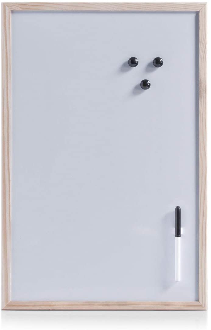 Zeller 11121 Magnetic White Board 60 X 40 Cm Natural