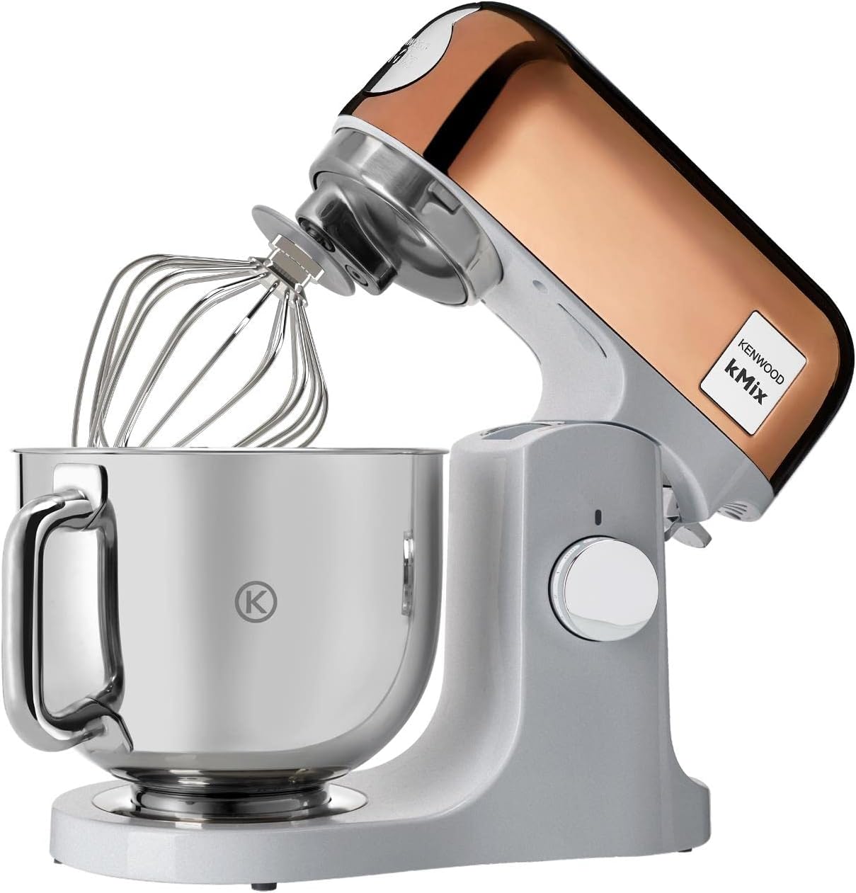 Kenwood kMix Editions KMX760GD Food Processor, 5 L Stainless Steel Bowl, Safe-Use Safety System, Metal Housing, 1000 Watt, Includes 3-Piece Patisserie Set and Splash Guard, Rose Gold