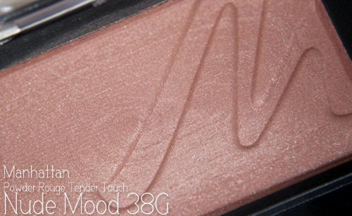 Manhattan Powder Rouge Tender Touch No. 38G Nude Mood Colour: Rust Brown Contents: 3.5 g Delicate Powder Blush for a Naturally Radiant, Fresh Complexion with Vitamin E. Rouge Blush, ‎38g