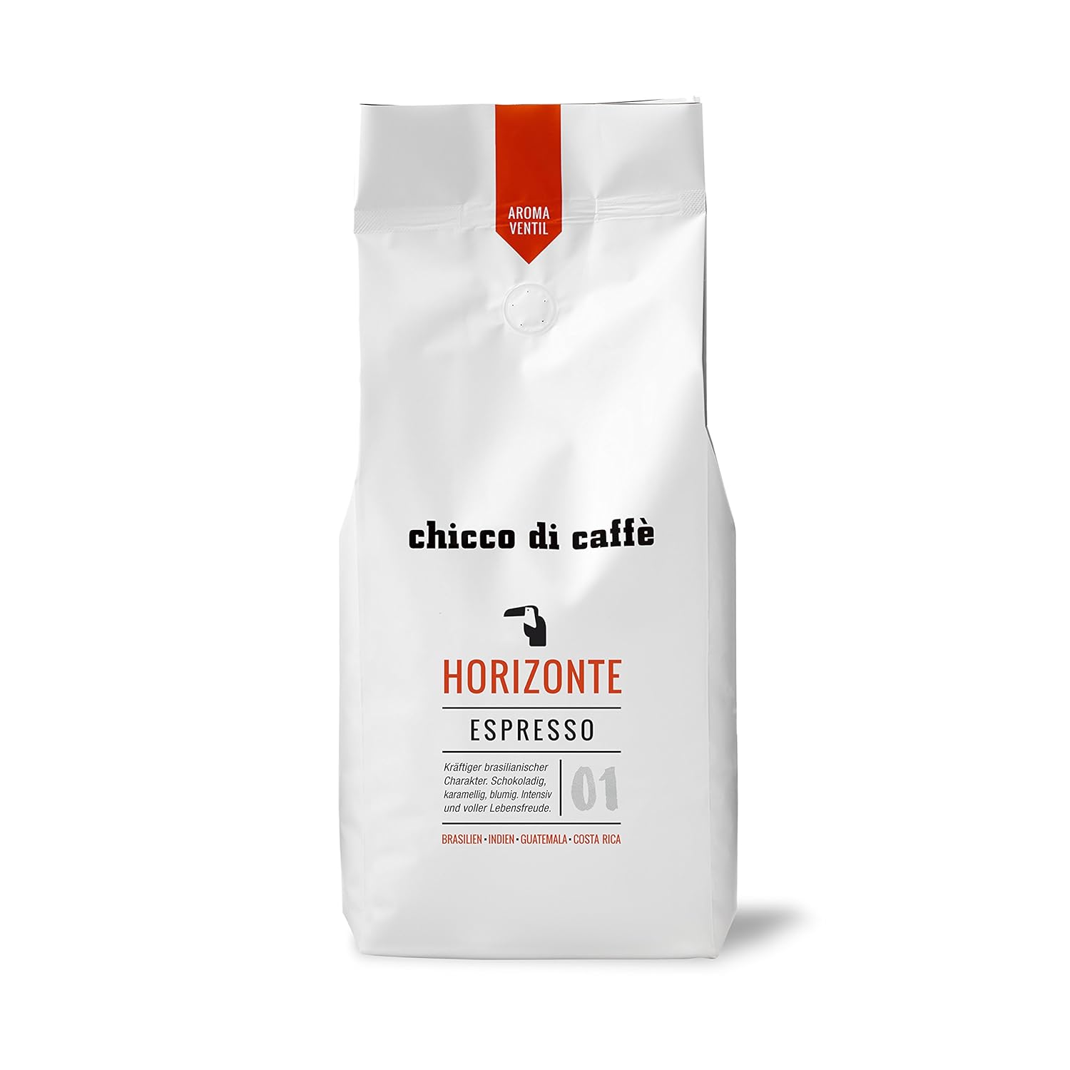 chicco di caffè I Espresso Horizonte I Whole Coffee Beans I 70% Arabica - 30% Robusta I Gently Roasted