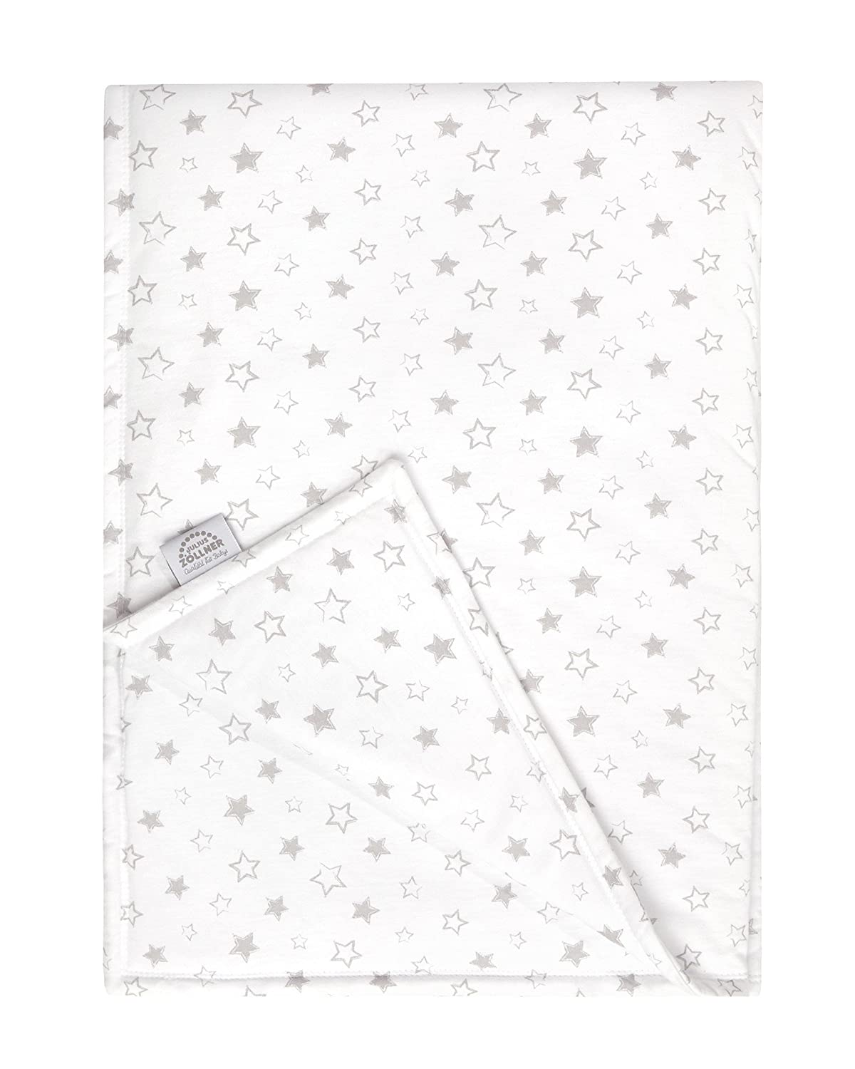 Jersey Blanket Lined Heart Grey, 70 x 70 cm 70x100 cm