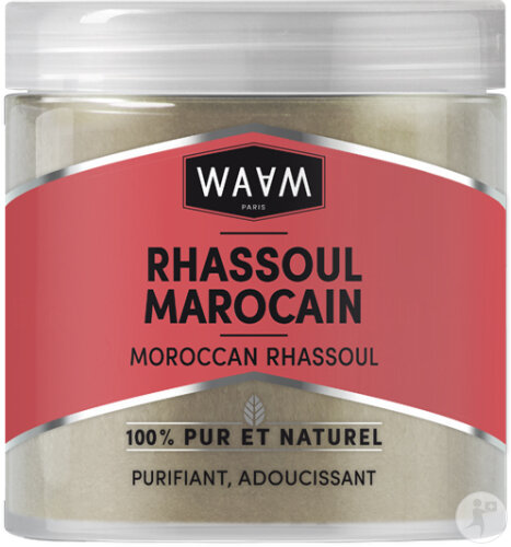 Waam Moroccan Rhassoul Face Body Hair Jar 250g