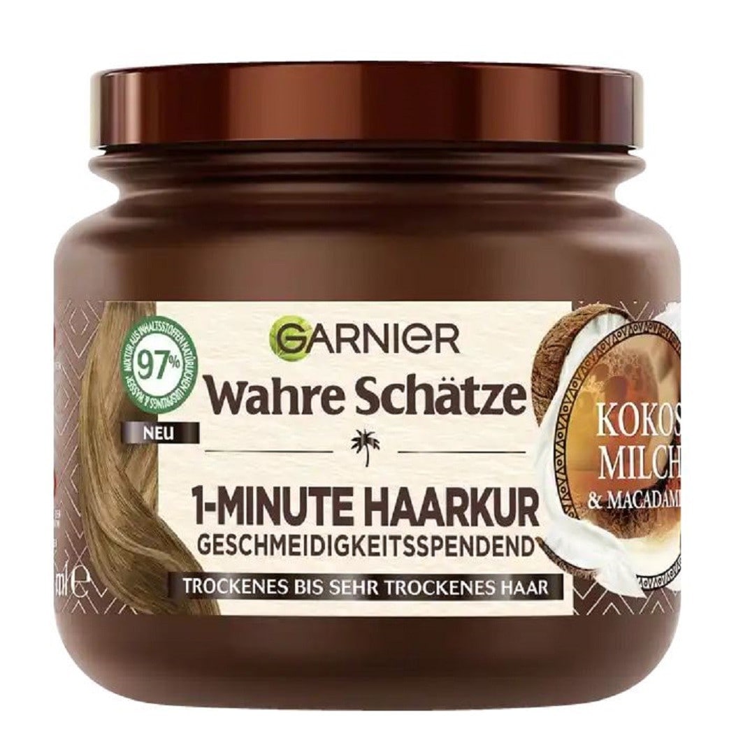 Garnier True treasures 1-minute hair treatment coconut milk & macadamia oil