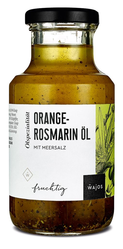Wajos Oil Specialty Orange-Rosemary Oil Seasoning Oil with Sea Salt 250ml