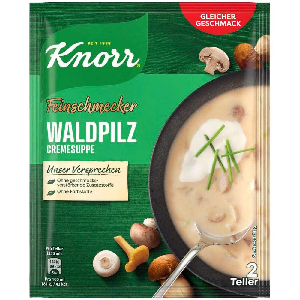 Forest mushroom cream soup, gourmet
