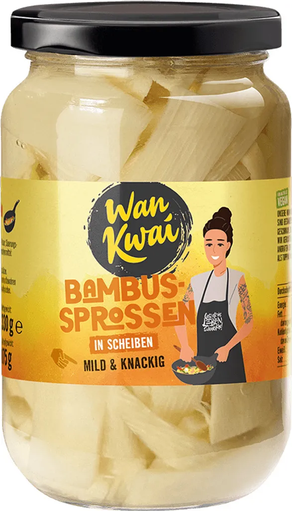 Wan Kwai Bamboo Shoots Sliced ​​Mild and Crispy Fresh 330g
