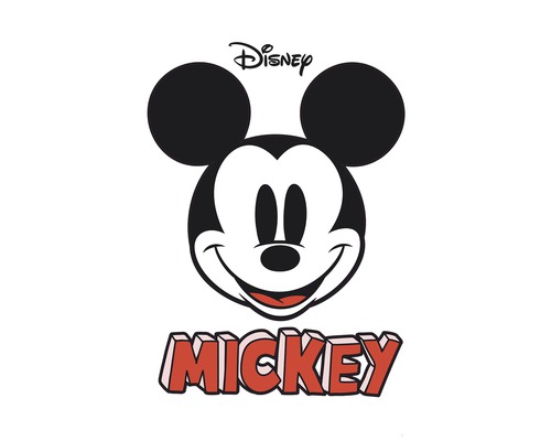 Wall sticker Disney Mickey Mouse Smile 127 x 200 cm