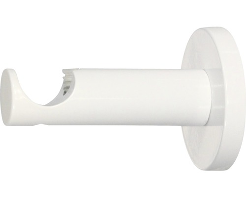 Wall support 1-track for Rivoli white Ø 20 mm 6.5 cm long