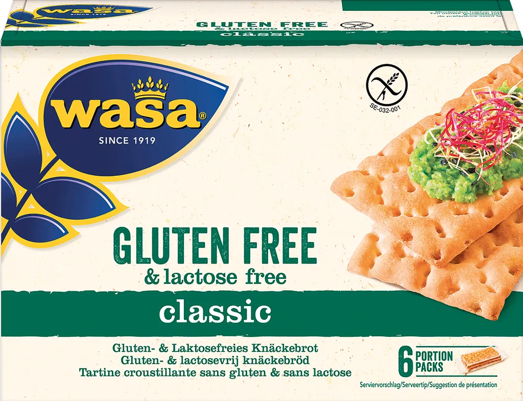 Wasa Crispbread Gluten-free and Lactose-free Classic large baked 240g