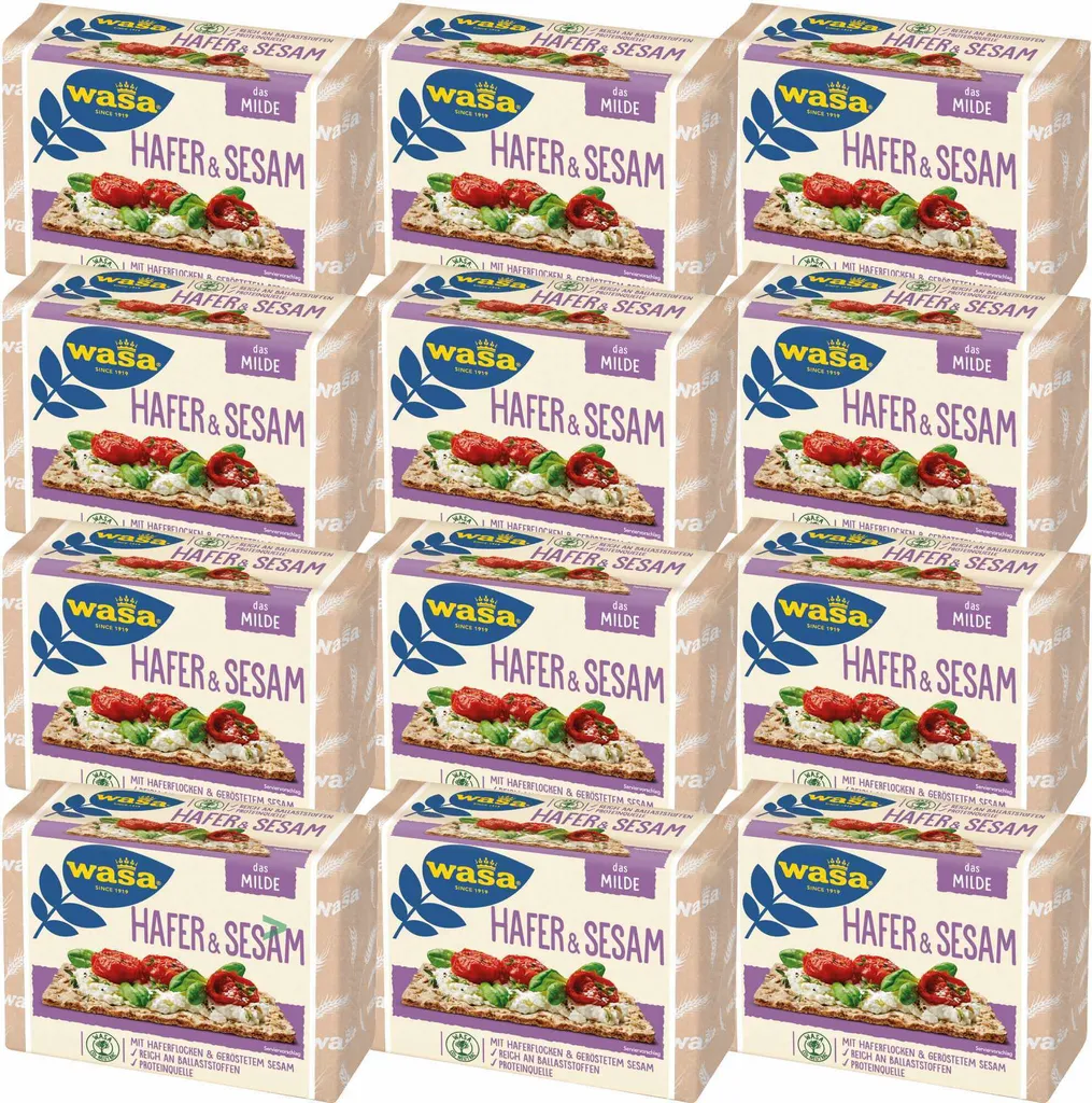 Wasa Crispbread Oat & Sesame (12x230g pack)