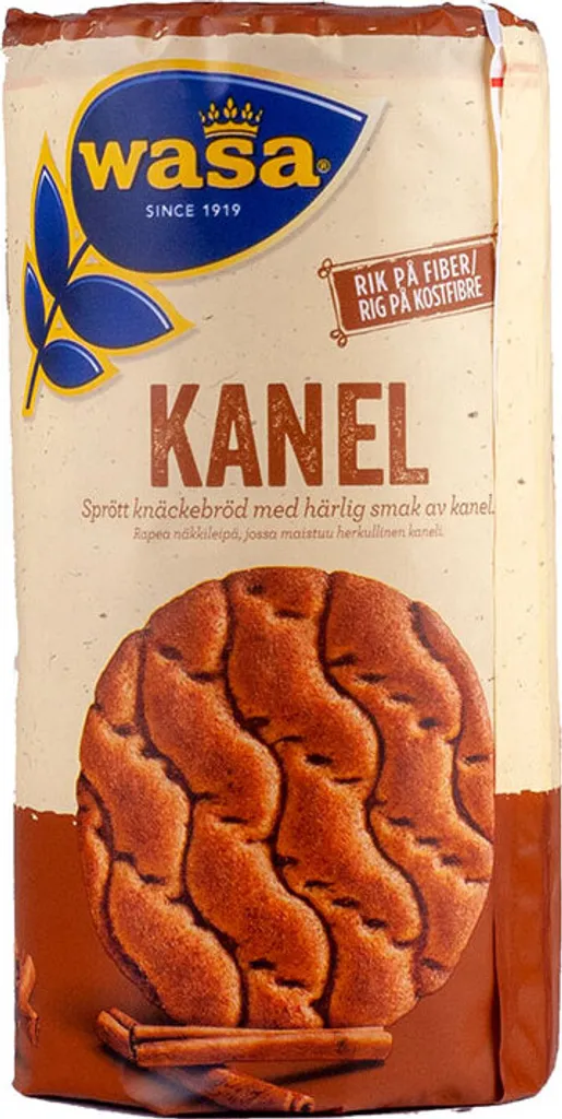 Wasa cinnamon crispbread round, 330g