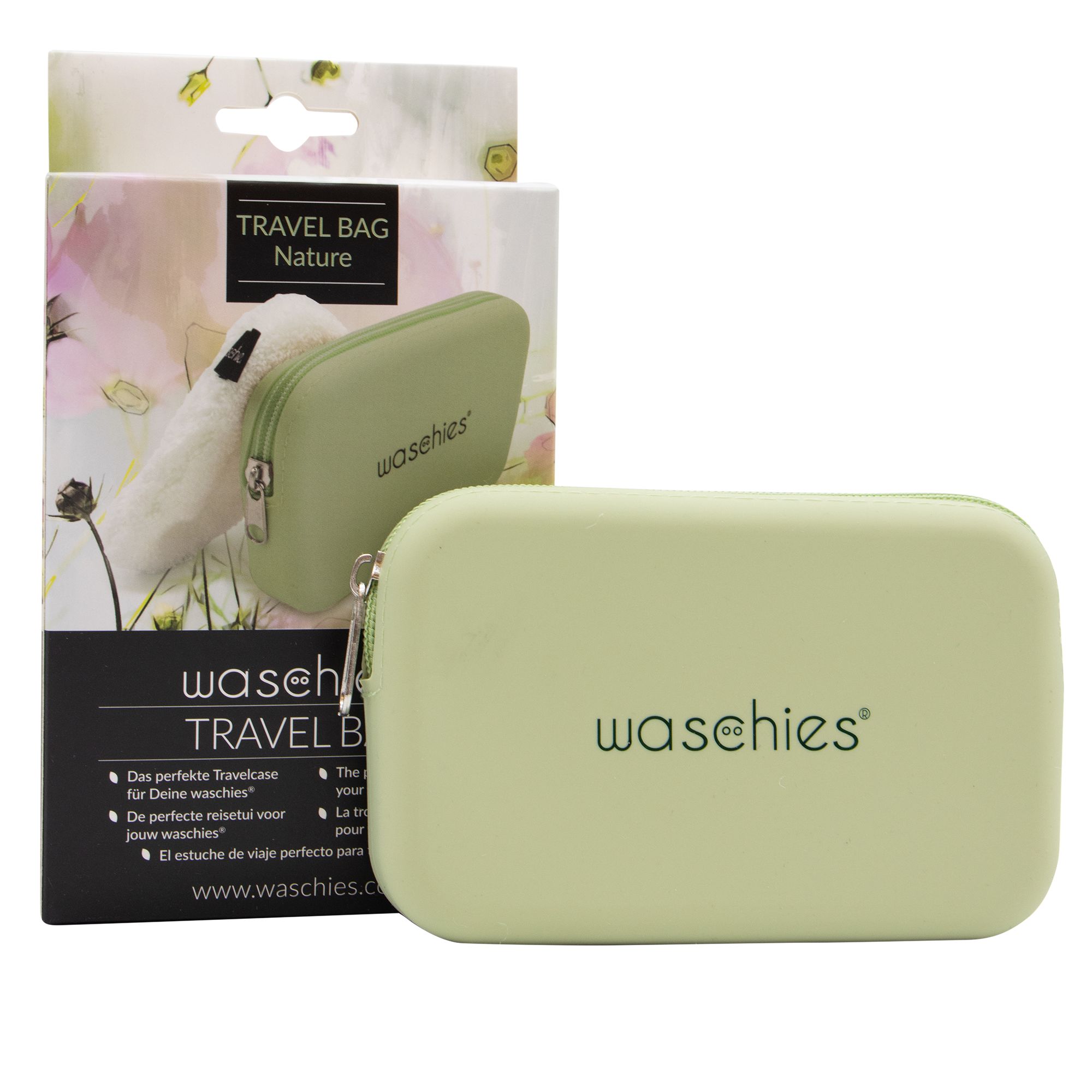 waschies Newborn Box – Grün (waschies 5er Set, Mullwindel, Travelbag)