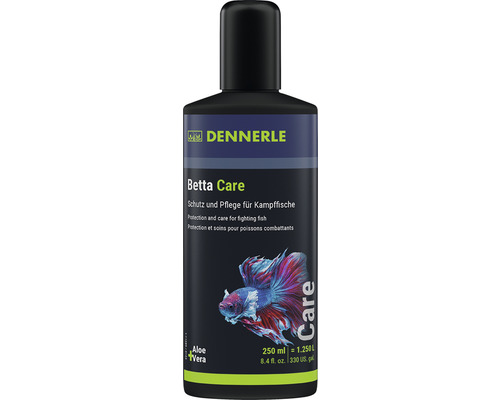 Water conditioner Dennerle Betta Care 250 ml Protection and care for betta fish with aloe vera, sea almond tree extract, medicinal herb extracts