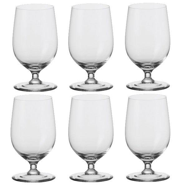 Water glass on foot Ciao+ (set of 6) by Leonardo