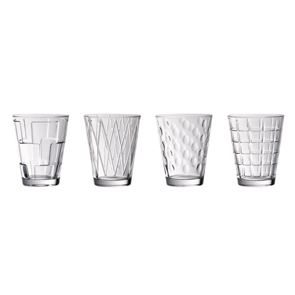 Villeroy und Boch Water Glass Set 4pcs clear 105mm Dressed Up Villeroy and Boch