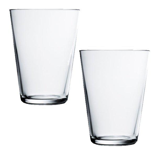 Water Glass Drinking Glass Glass Kartio Clear (Large) (Set of 2) from Iittala