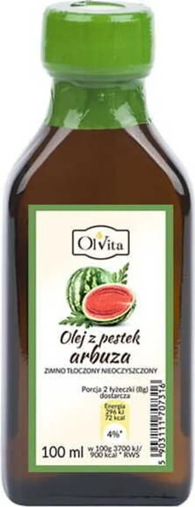Wassermelonenkernöl, kaltgepresst und roh 100ml OLVITA